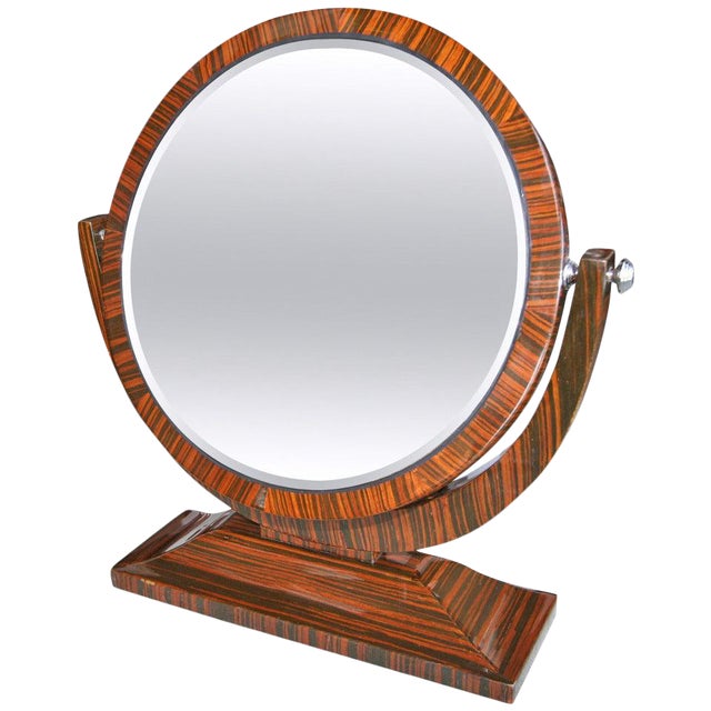1950s Macassar Ebony Tilting Vanity Mirror Chairish