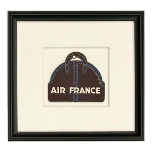 Vintage Air France Framed Luggage Label