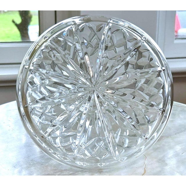 Hollywood Regency Vintage Crystal Cut Ship Captain Decanter For Sale - Image 3 of 6