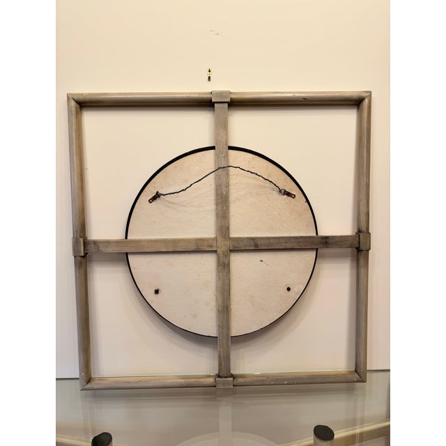 1940s Mid-Century Italian Renaissance Style Console and Etched, Hand-Painted Mirror For Sale - Image 10 of 12
