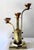 1920s Art Deco 3-Armed Candlesticks in Brass, 1920s, Set of 2 For Sale - Image 5 of 14