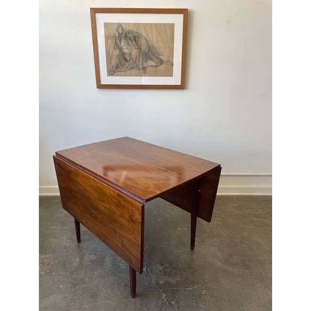 Mid Century Walnut and Cane Dining Set For Sale - Image 10 of 16