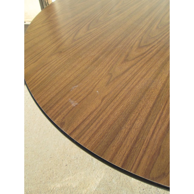 Brown Herman Miller Aluminum Group Round Table 48 Inch For Sale - Image 8 of 12