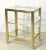 Metal Italian Drinks Cart Trolley or Bar Cart of Brass and Glass For Sale - Image 7 of 11