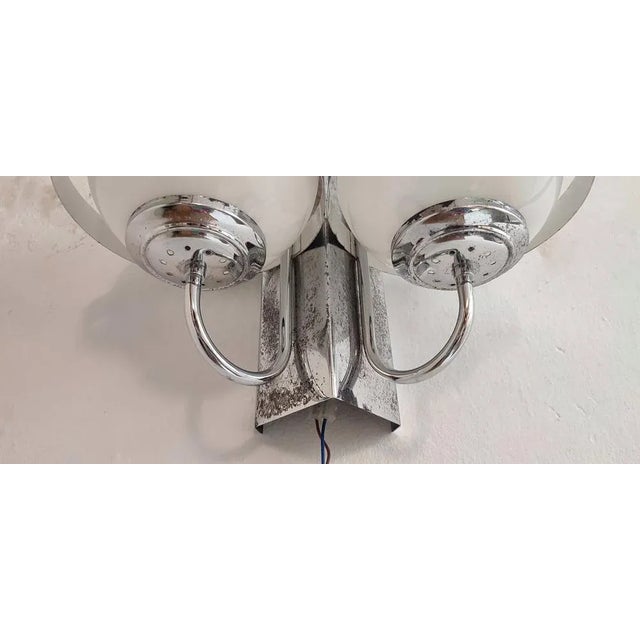 Metal Metallic Wall Lamp, Spain, 1970s For Sale - Image 7 of 10