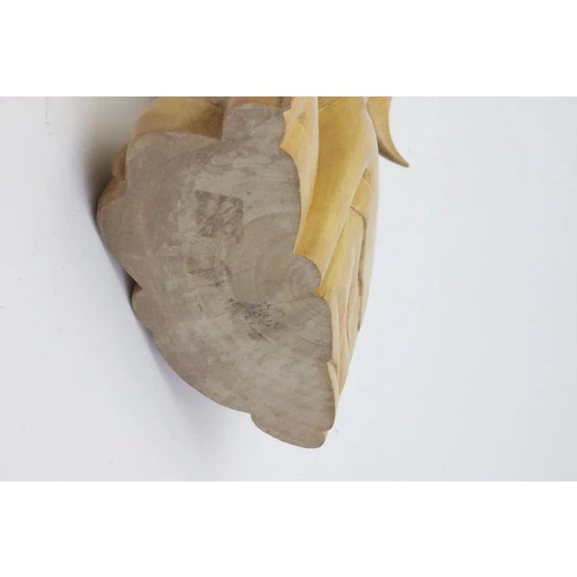 Balinese Art Deco Wooden Sculpture of a Couple, 1930s For Sale - Image 10 of 11