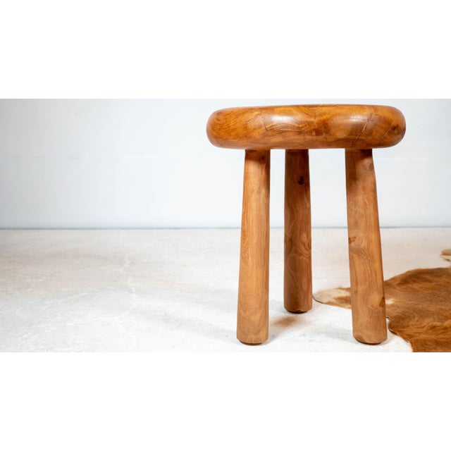 1970s Mid Century Artek Bertel Gardberg Style Wooden Stool For Sale - Image 10 of 12
