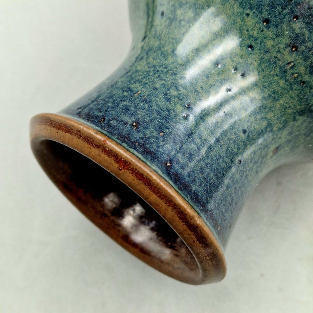 Large Studio Ceramic Vase by Herbert Schulze-Crinitz, 1977 For Sale - Image 11 of 13