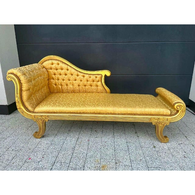 Experience timeless elegance with this magnificent French-style chaise lounge, masterfully handcrafted to become the...