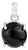 Petite Solitaire Black Star Pendant in Sterling Silver For Sale