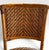 Tan Vintage French Style Bistro Bamboo and Rattan Dining Set Round Glass Top Table and Four Armchairs 5 Pieces For Sale - Image 8 of 16