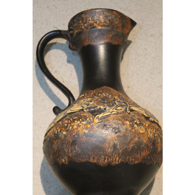 West German Ceramic Ewer by Walter Gerhards, 1970s For Sale - Image 6 of 12