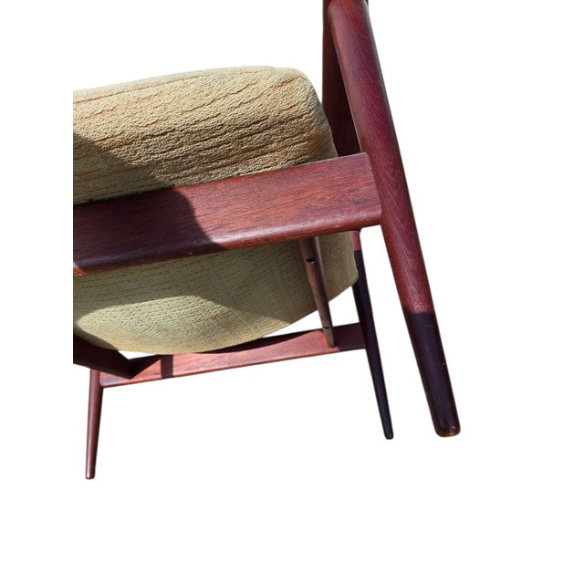 1960s Danish Modern Teak Lounge Chair Paddle Armchair Denmark For Sale - Image 15 of 17