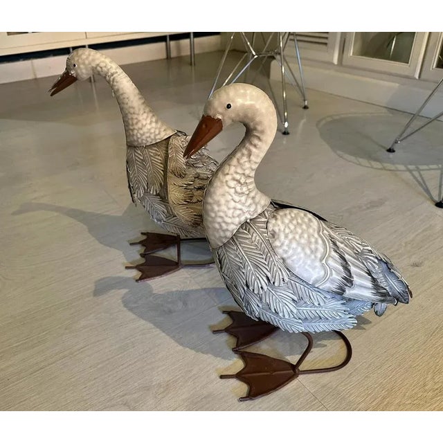 20th Century Italian Geese, Set of 2 For Sale - Image 6 of 8