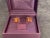 Vintage Balmain "Circa 1980s" Tiger Eye Cufflinks Original Purple Satin Case For Sale - Image 16 of 18