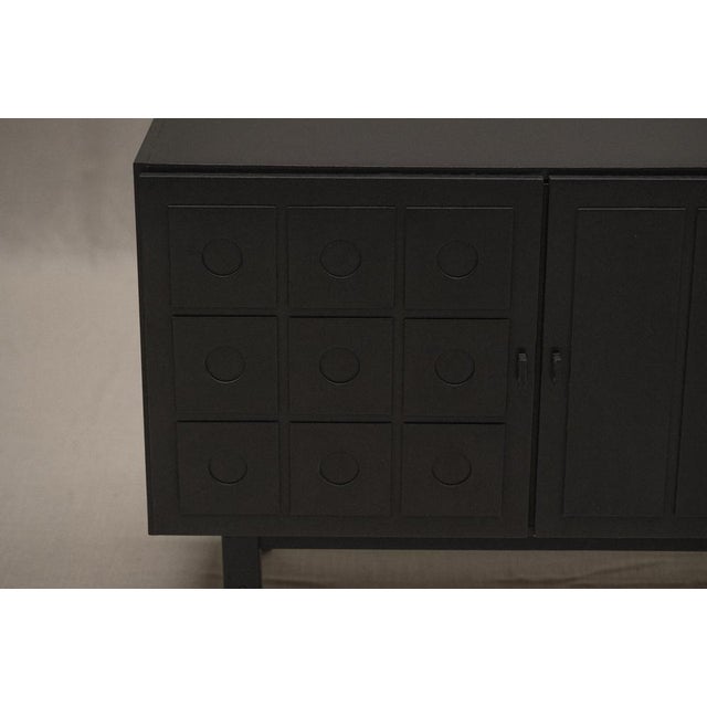 Wood Brutalist Sideboard from De Coene, 1970s For Sale - Image 7 of 13