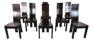 Dining Chairs by Rob & Dries Van Den Berghe, 1980s, Set of 8