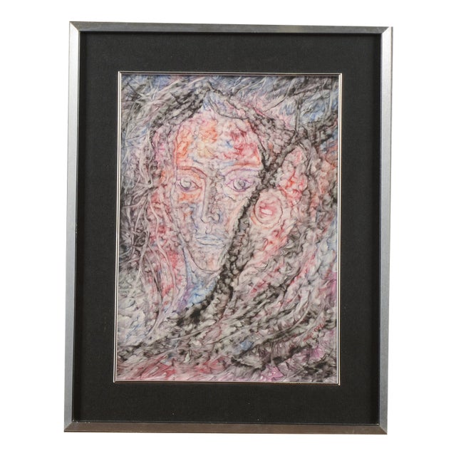 Maya Nagy, Face of a Woman, 1982, Painting For Sale