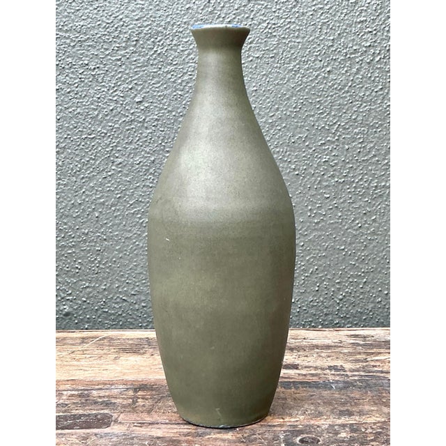Vintage Original Studio Pottery Vase For Sale - Image 10 of 12