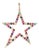 Multi Gemstone Star Pendant Estate 14k Gold Emerald Ruby Sapphire Fine Jewelry For Sale