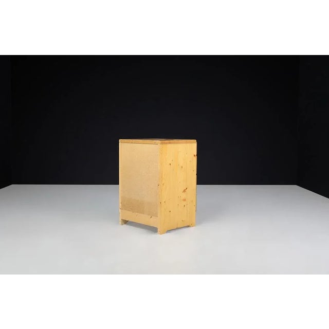 Gold Vintage French Pine Chest of Drawers by Charlotte Perriand, 1960s For Sale - Image 8 of 11