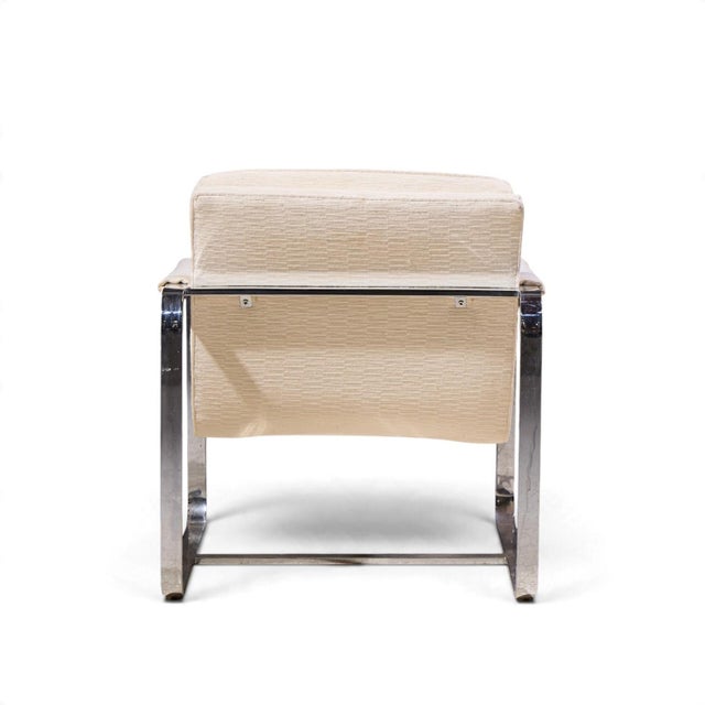 Milo Baughman Style Mid Century Chrome Lounge Chairs - Pair For Sale - Image 9 of 12