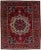 Textile Red Antique Persian Bakhtiari Handmade Wool Rug With Rosette Design For Sale - Image 7 of 7