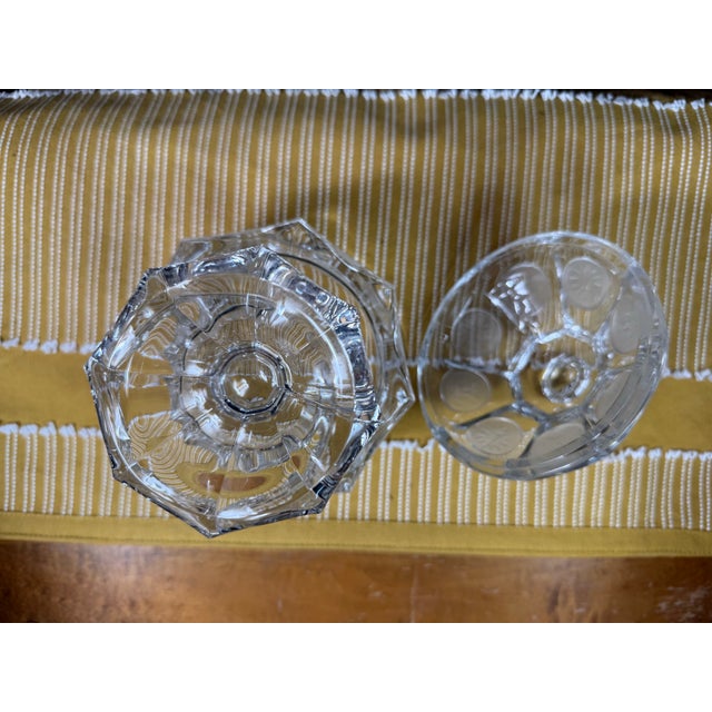 Fostoria Glass Company Vintage Fostoria 'Coin Glass' Pattern Candy Dish, For Sale - Image 4 of 11