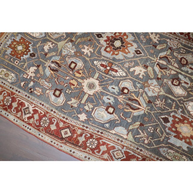 American Antique Zabihi Collection Persian Bidjar Accent Rug - 4'5" x 7'6" For Sale - Image 3 of 8