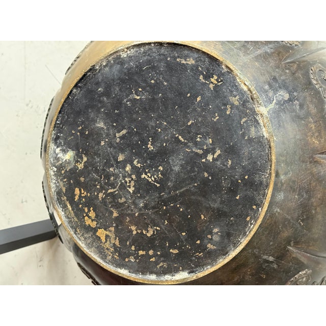 Early 20th Century Asian Bronze Temple Vessel For Sale In Palm Springs - Image 6 of 17