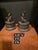 Antique Patinated Metal Figural Bookends For Sale - Image 9 of 9
