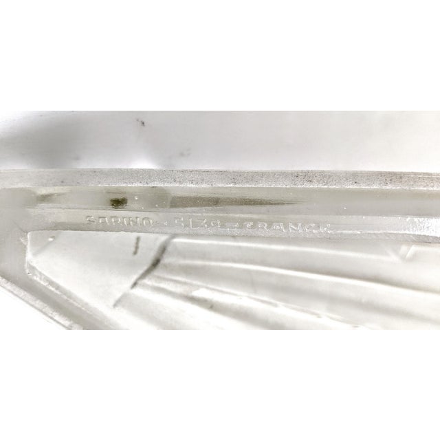 French Art Deco Chandelier Signed Marius-Ernest Sabino For Sale In New York - Image 6 of 8