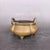 Vintage Solid Brass Incense Burner, Yuanbao Ears & Tripod Feet, Melon Shaped Chinoiserie Censer for Altar and Table Decor For Sale - Image 9 of 9