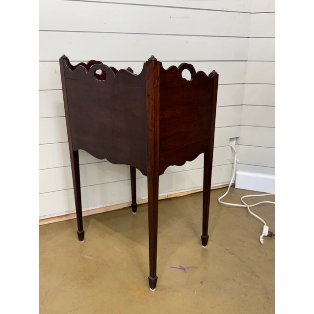 Wood English Bedside Table For Sale - Image 7 of 9