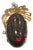 30 Carat Oval Ethiopian Black Opal Pendant 18 Karat Yellow Gold For Sale