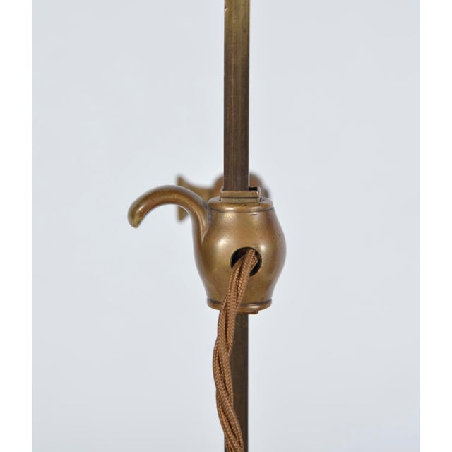 Antique Adjustable Student DeskLamp from Faraday & Son, 1900s For Sale - Image 4 of 11