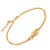 Early 21st Century Dainty Gold Lucky Elephant Bracelet For Sale - Image 5 of 6