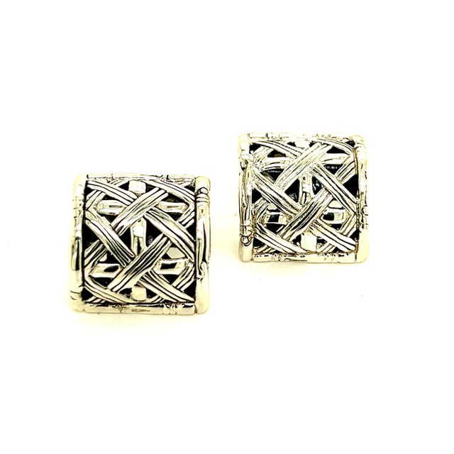 John Hardy Estate Cufflinks Sterling Silver JH15 DETAILS Weight: 13 Grams Metal: Sterling Silver The John Hardy jewelry...