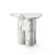 Contemporary Small Tria White Marble Side Table by Lorenza Bozzoli For Sale - Image 3 of 4