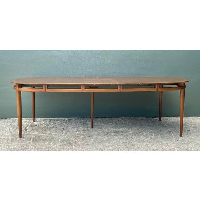 Vintage MCM Extendable Dining Table For Sale - Image 10 of 12