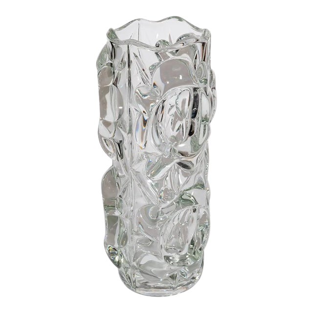 Vintage Czech Glass Vase, Frantisek Peceny for Hermanova Hut For Sale