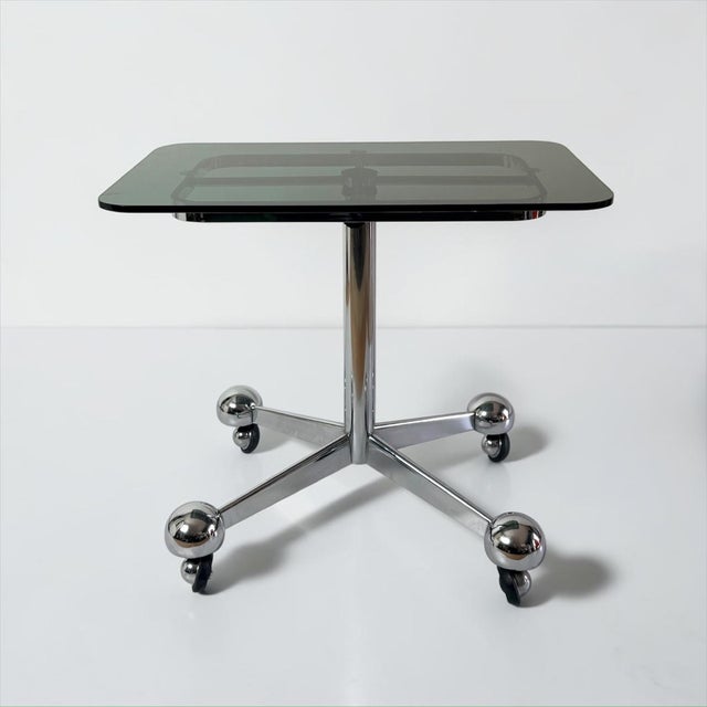 Adjustable Chrome Table from Allegri Parma, Italy, 1970s For Sale - Image 11 of 11