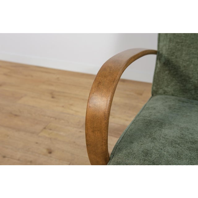 Green Model H 410 Armchair by Jindřich Halabala for Up Závody, 1930s For Sale - Image 8 of 18