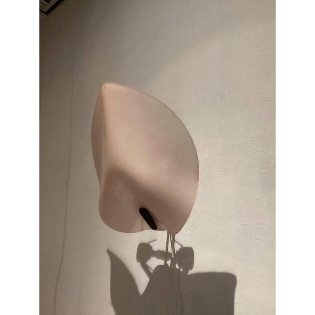 Pink Shell Glass Wall Light, Italy, 1980s, in Flawless conditions. Designed 1980 to 1989 Up to 250V (Europe/UK...