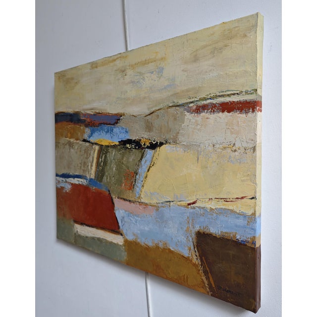 Between Earth and Time, Abstract Landscape, Contemporary, Framed by Sophie Dumont For Sale - Image 4 of 9