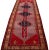 Persian 1960s Vintage Persian Heriz Handmade Red Medallion Wool Runner For Sale - Image 3 of 7