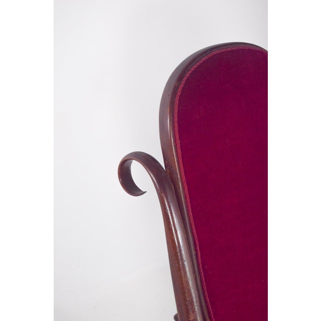 Wood English Rocking Chair, 1890s For Sale - Image 7 of 11