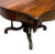 Traditional English 1940s Edwardian-Style Rosewood Table - With Four-Legged Base For Sale - Image 3 of 6