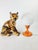 Ceramic Tiger Figurine, 1970s, in Worn conditions. Designed 1970 to 1979