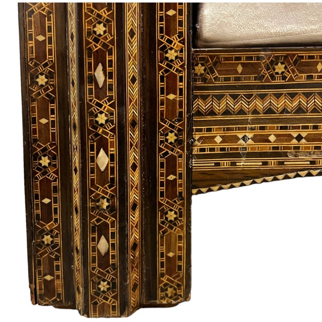 19th Century Syrian Marquetry Armchair For Sale - Image 11 of 17